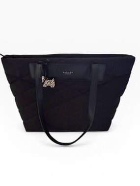 Radley of London Charleston Black Quilted Zip Up Tote